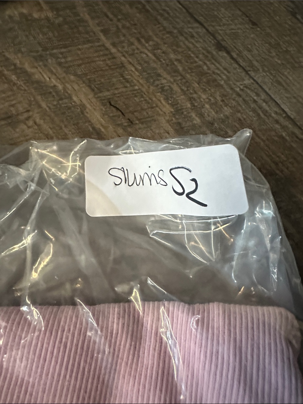 Skims L pink ribbed cotton blend casual comfort boy loungewear short - Picture 11 of 11